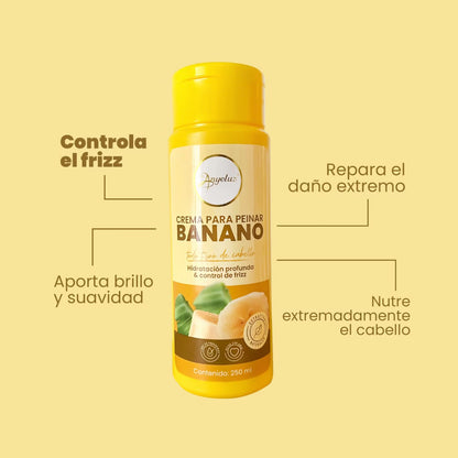 CREMA PARA PEINAR CON BANANO