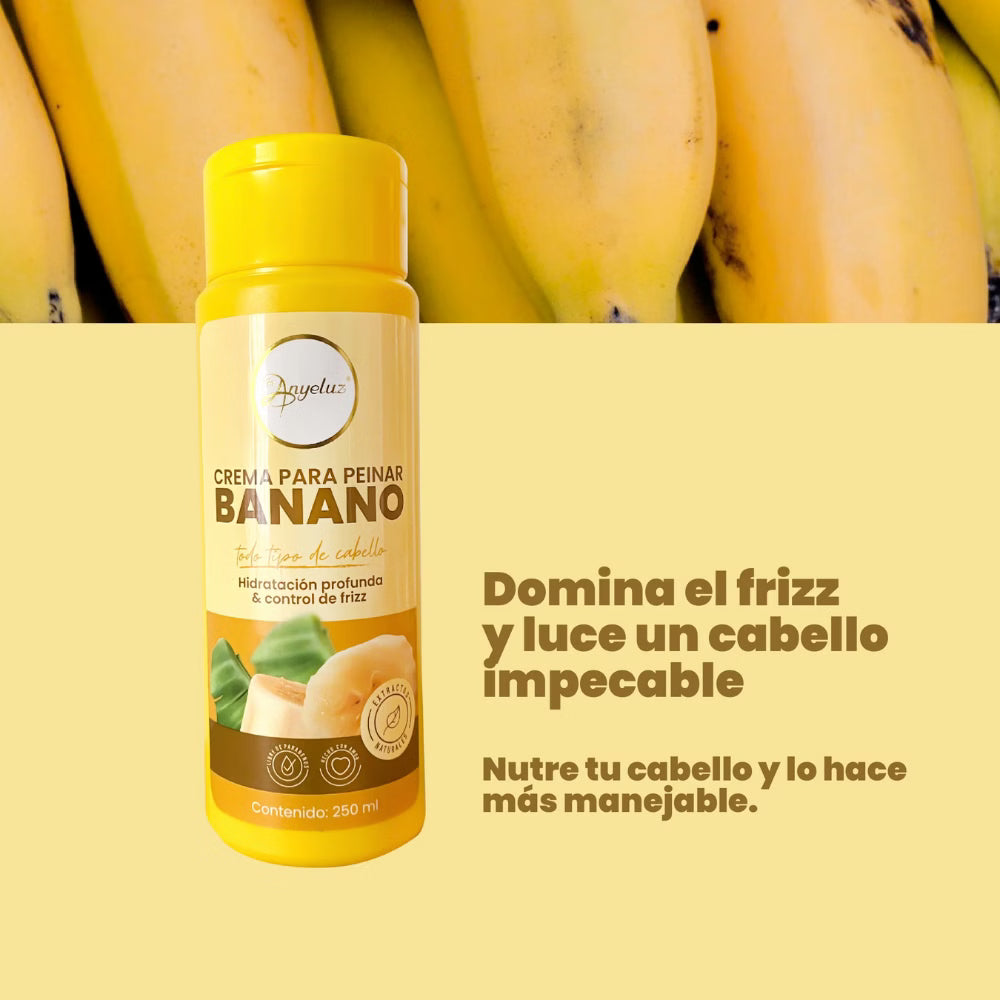 CREMA PARA PEINAR CON BANANO
