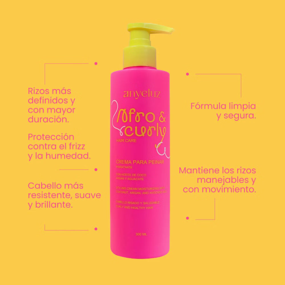 CREMA PARA PEINAR AFRO Y CURLY ANYELUZ