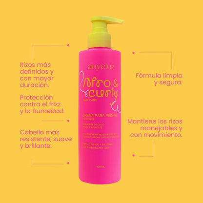 CREMA PARA PEINAR AFRO Y CURLY ANYELUZ