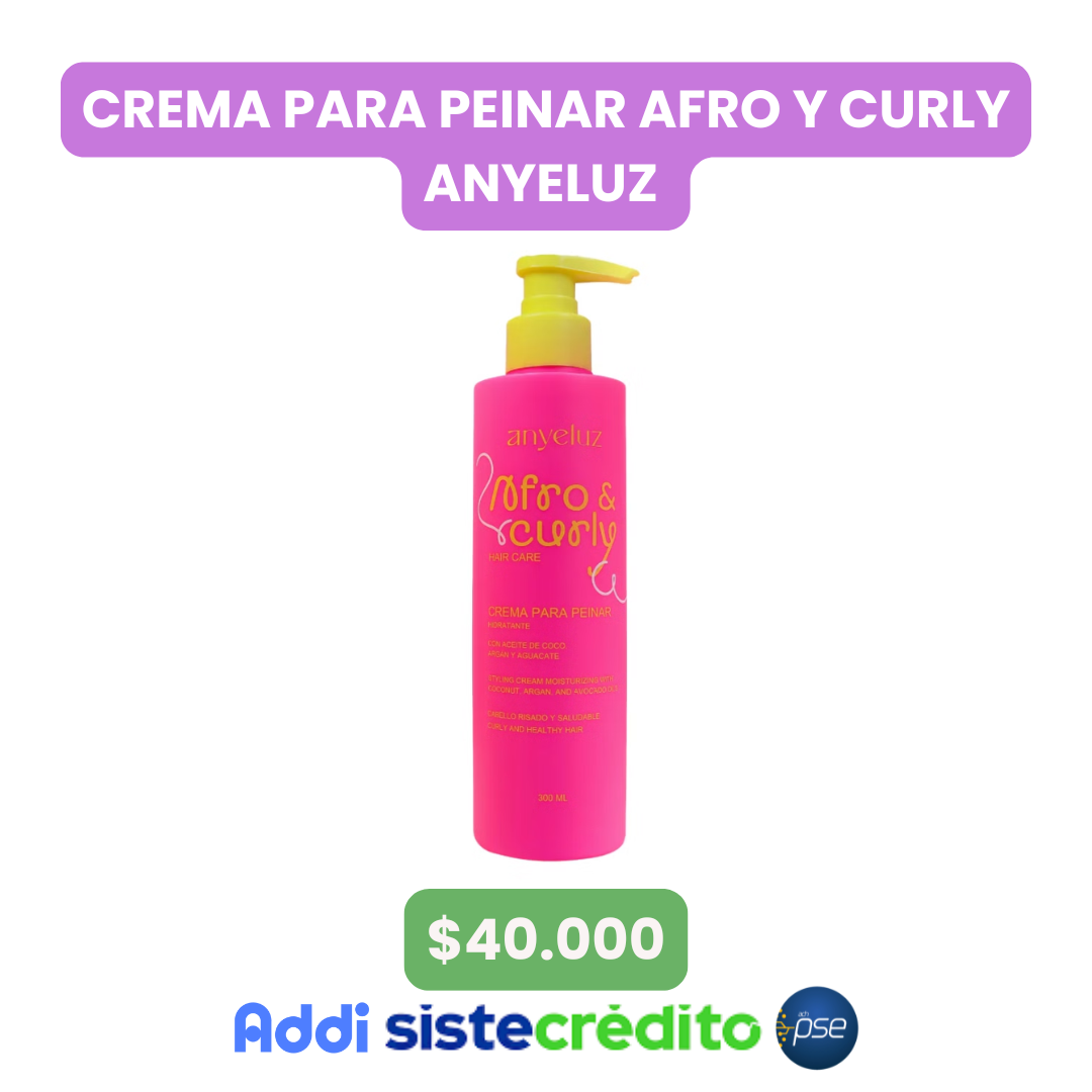 CREMA PARA PEINAR AFRO Y CURLY ANYELUZ