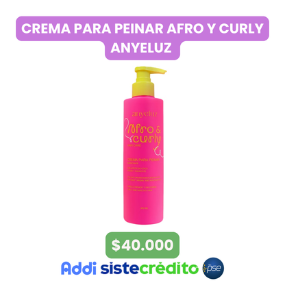 CREMA PARA PEINAR AFRO Y CURLY ANYELUZ