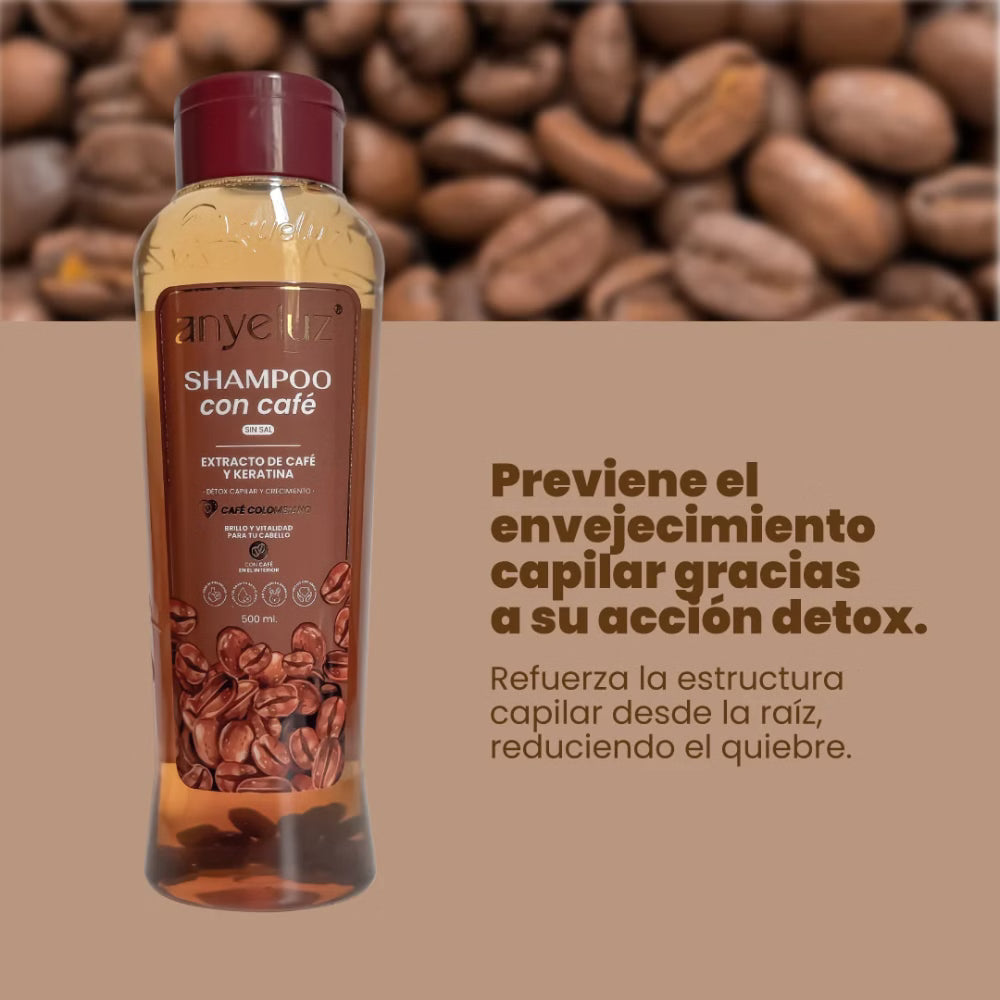 SHAMPOO CON CAFÉ ANYELUZ